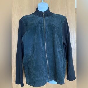 Women’s Suede Sweater Jacket - plus size 22/24
